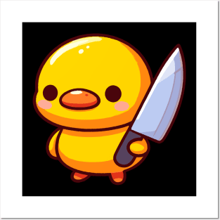 Cute little duck killer Posters and Art